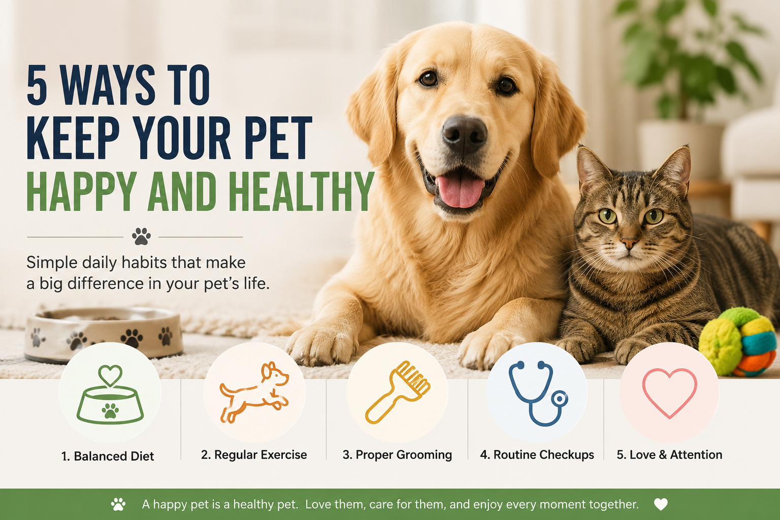 5 Ways to Keep Your Pet Happy and Healthy