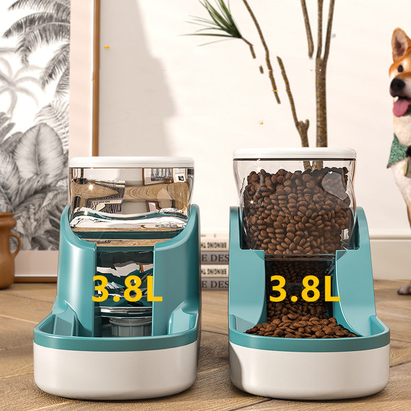 Automatic pet feeder and water dispenser for cats and dogs