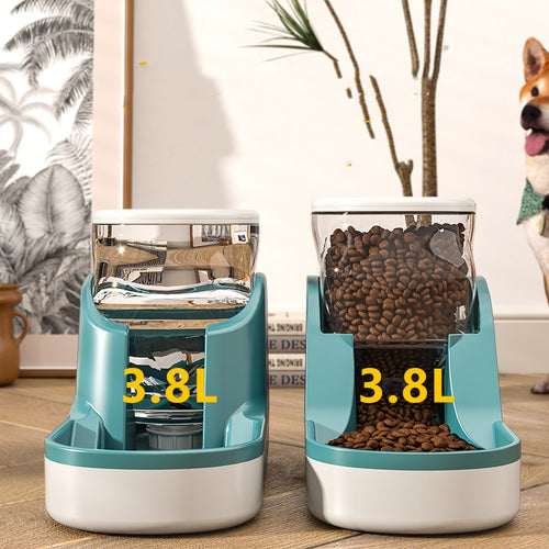 Automatic pet feeder and water dispenser for cats and dogs