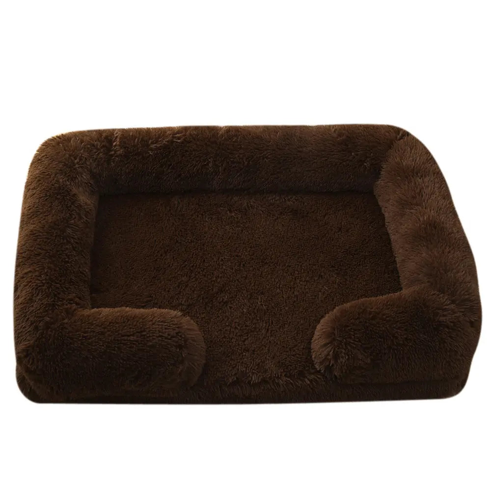 Broen plush calming bed for dogs and cats