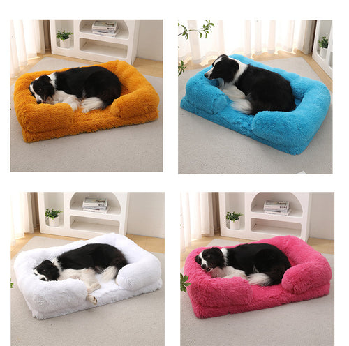 Available colors of the calming donut pet bed