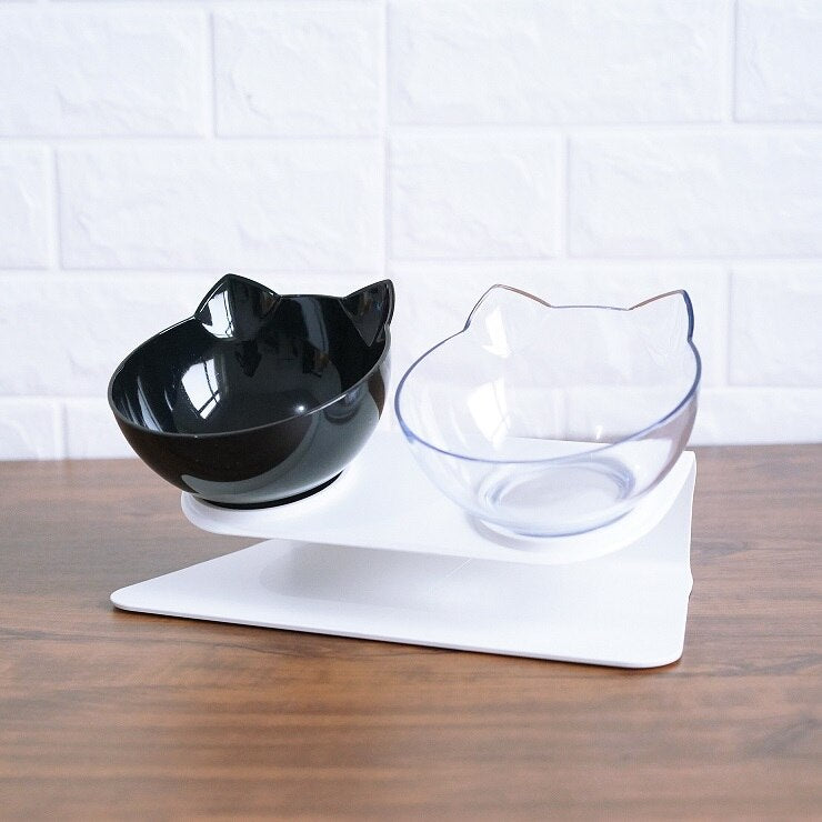 Available colors for the 15° elevated cat feeding bowl