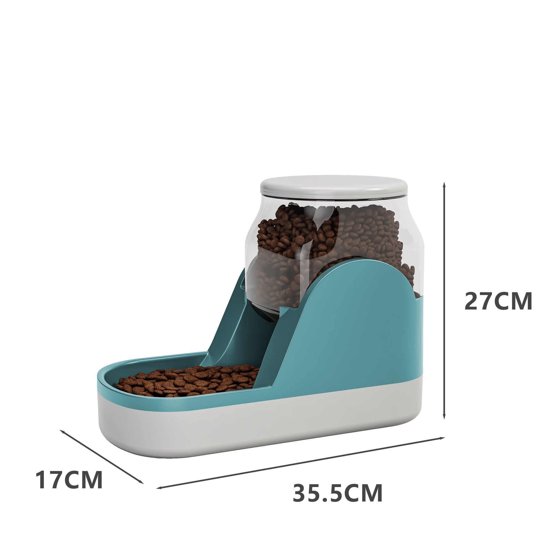 Large-capacity pet feeder for everyday feeding