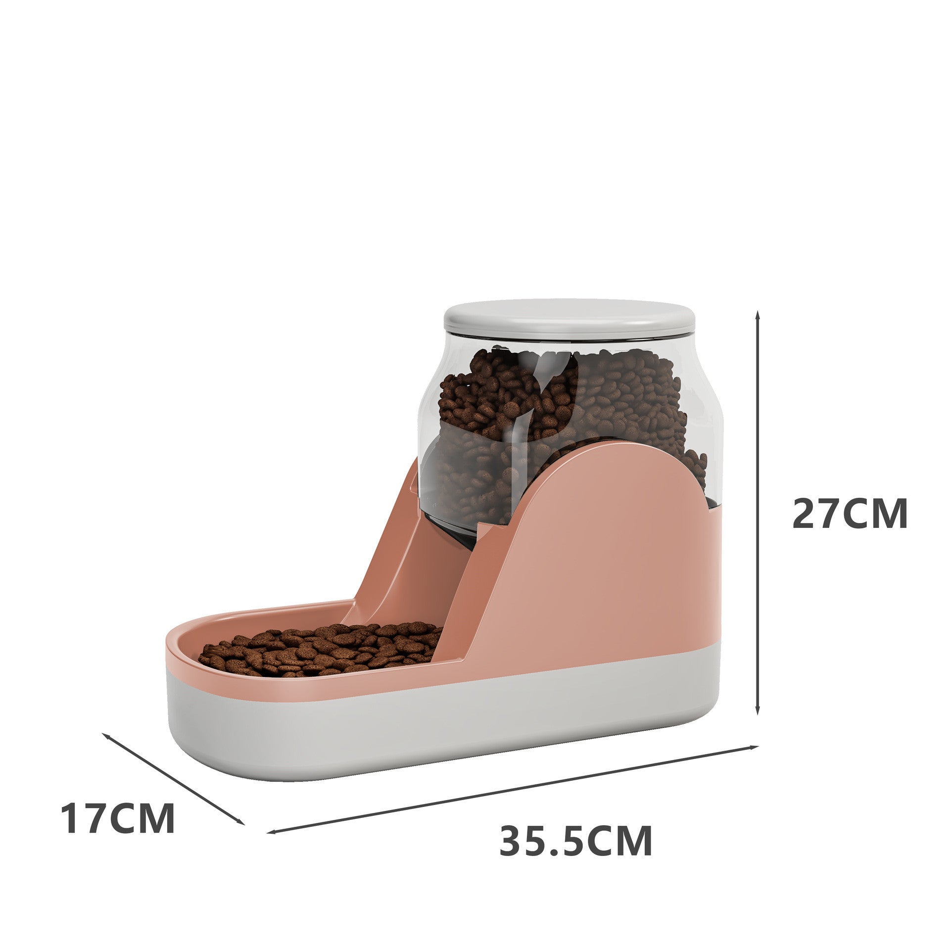 Large-capacity pet feeder for everyday feeding