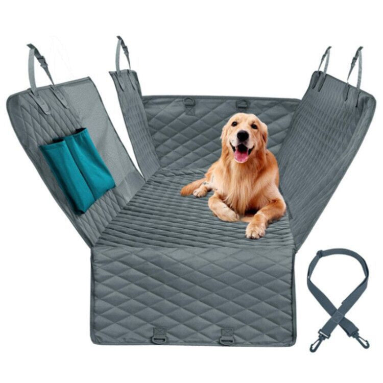 Dog car seat cover with breathable mesh window for better airflow