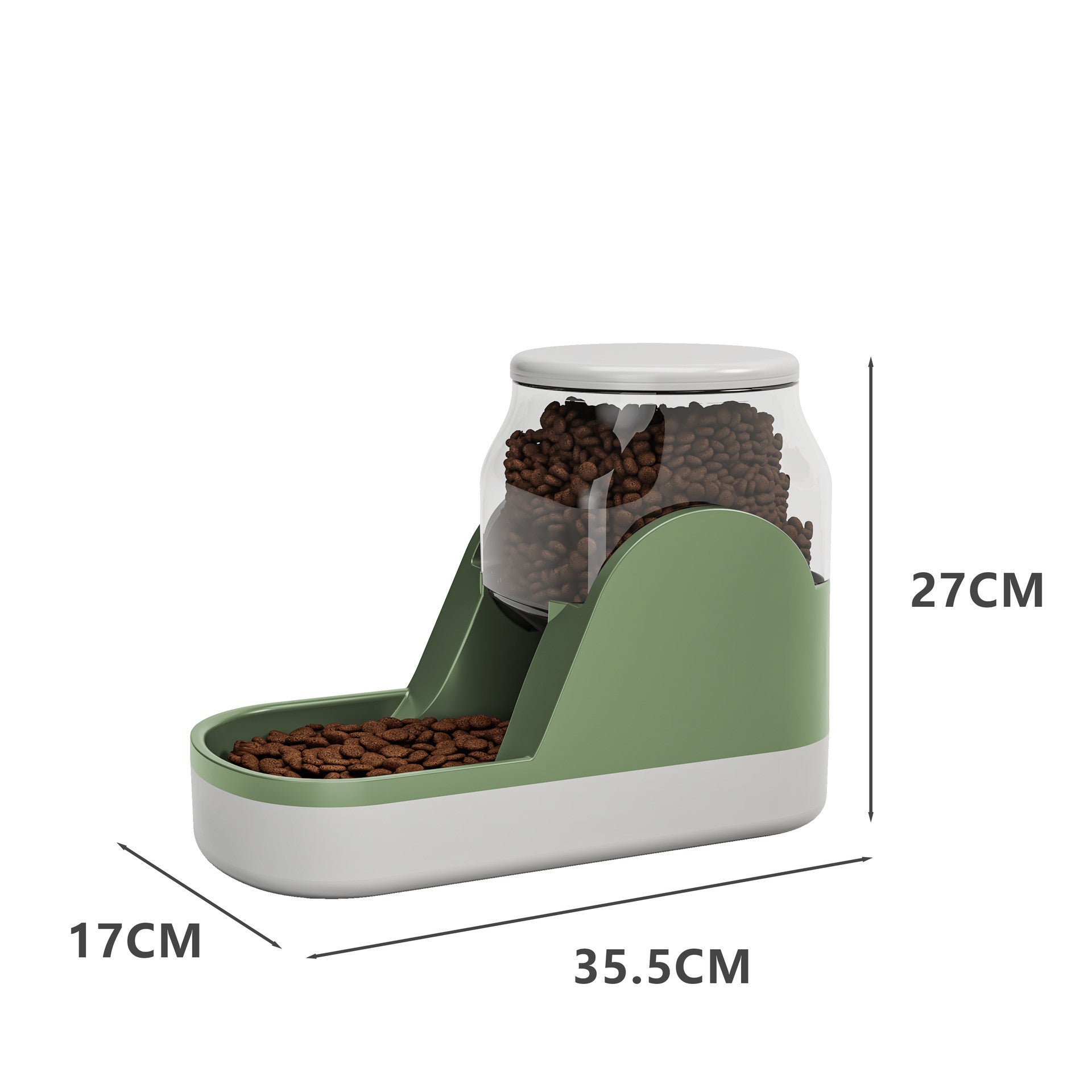 Large-capacity pet feeder for everyday feeding