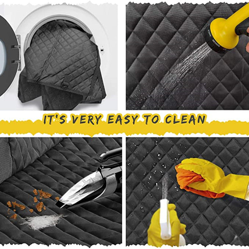 Features of a waterproof quilted dog car seat cover for travel